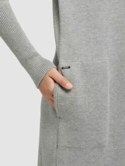 Khujo Vesten Gebreid Vest Elina Dames Grijs -Khujo e434033688fdd4787293854d71ea914b