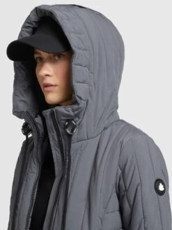 Khujo Winterjassen Winterjas Tweety Dames Grijs -Khujo e791e6539e9e6cd56c815d3bb8b7d64a