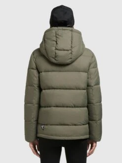 Khujo Winterjassen Winterjas Evona Dames Kaki -Khujo e94175515e5d480094868bbf8cf5bf61