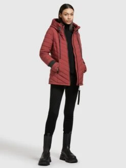 Khujo Winterjassen Winterjas Patt Dames Roestrood -Khujo ea64336709ff89d6d4654b61c8154815