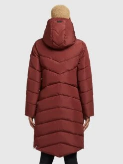 Khujo Wintermantels Wintermantel Huba Dames Karmijnrood -Khujo efbada53b5254538a2a1bc8357801dd6
