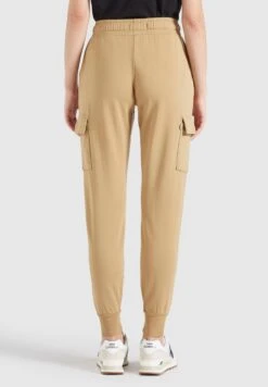Khujo Sweatpants Tapered Cargobroek Staci Dames Beige -Khujo f4cb47b247523e82ced39e5fa945190e