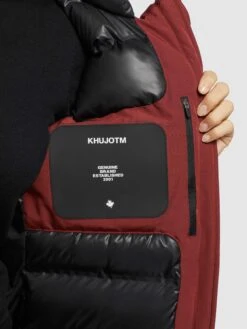 Khujo Winterjassen Winterjas Viona 3 Dames Roestrood -Khujo f534ee4f720b6cb1022286d7537f3577