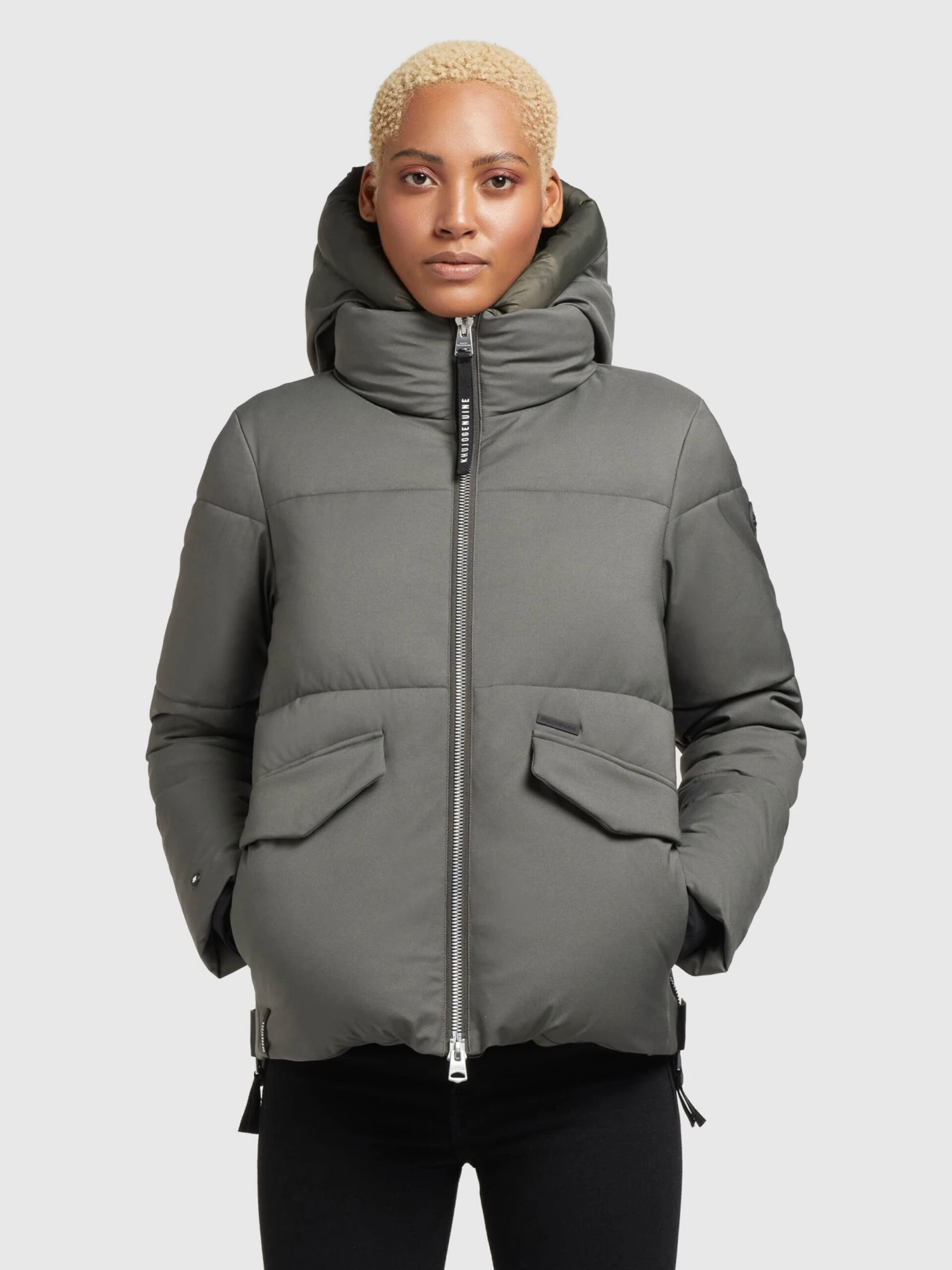 Khujo Winterjassen Winterjas Japura 2 Dames Kaki 2 Khujo Winterjassen Winterjas Japura 2 Dames Kaki - Afbeelding 2