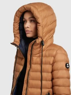 Khujo Winterjassen Winterjas Lovina Dames Oranje -Khujo f70da6c7752016ad556bb2d3ff05e653