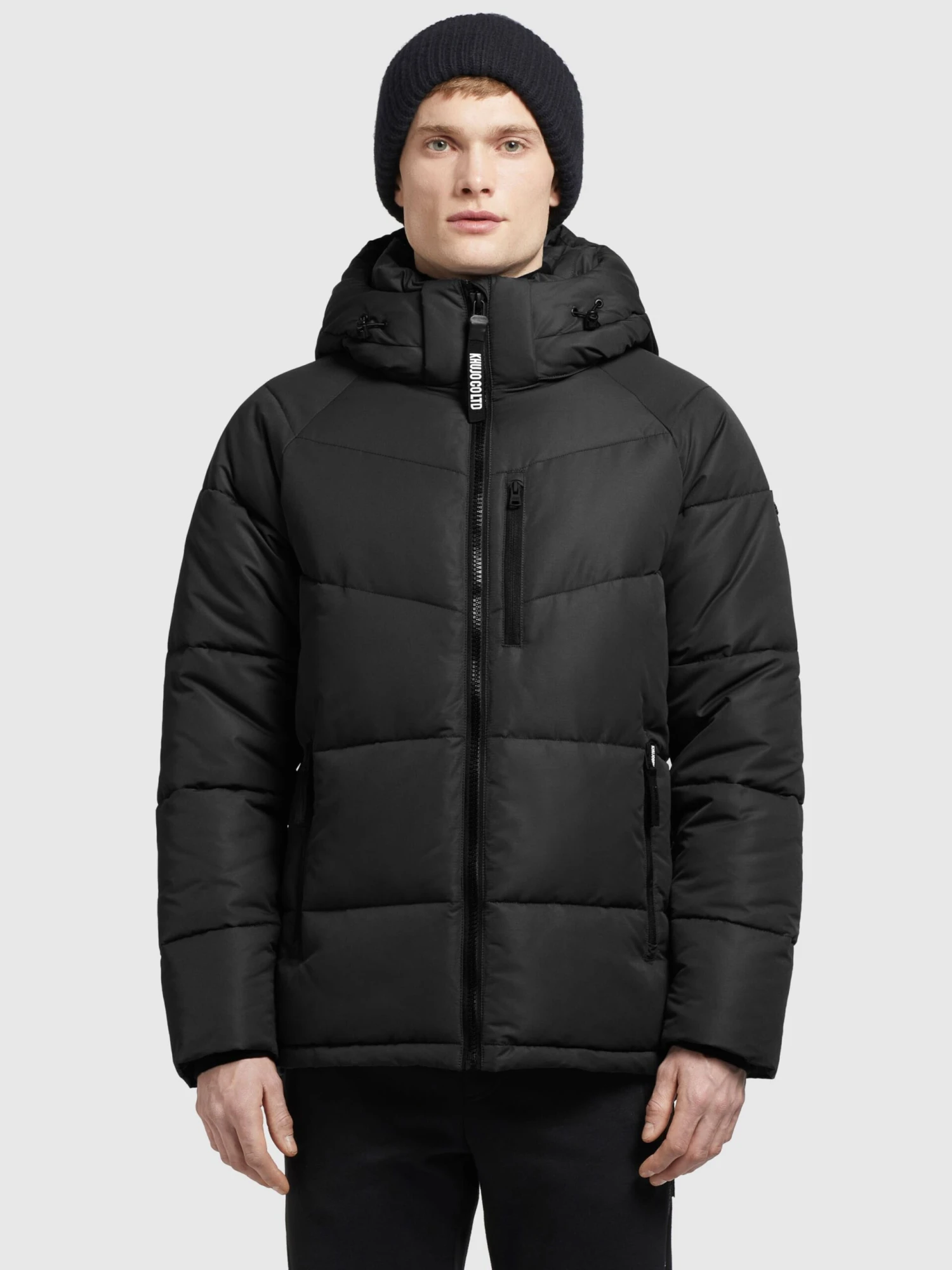 Khujo Winterjassen Winterjas Croon Heren Zwart 2 Khujo Winterjassen Winterjas Croon Heren Zwart - Afbeelding 2