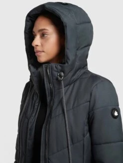 Khujo Wintermantels Wintermantel Aribay Dames Nachtblauw -Khujo f8bfc0d61704f3e80c85bed8321faa64