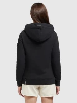 Khujo Hoodies Sweatshirt Rhabea Dames Zwart -Khujo f8f4cef9eb1c6b55b2b7d1f623f24f35