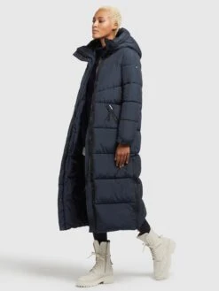 Khujo Wintermantels Wintermantel Shimanta 2 Dames Donkerblauw -Khujo fa2ca68c3fa15a64cce6bb3fb8c42c78