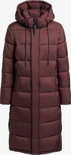 Khujo Wintermantels Wintermantel Julina Dames Donkerrood