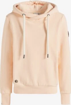 Khujo Hoodies Sweatshirt Tesia Dames Perzik