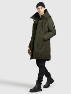 Khujo Wintermantels Winterjas Tuck Heren Olijfgroen -Khujo fecbbcbea73139be555c0a168afff47e